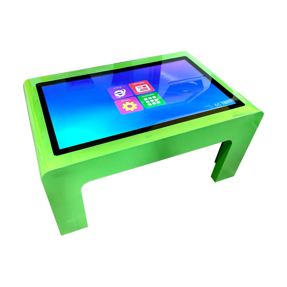 Zkmei Android Windows waterproof Smart touch table interactive games table with screen kiosk for kdis education in School