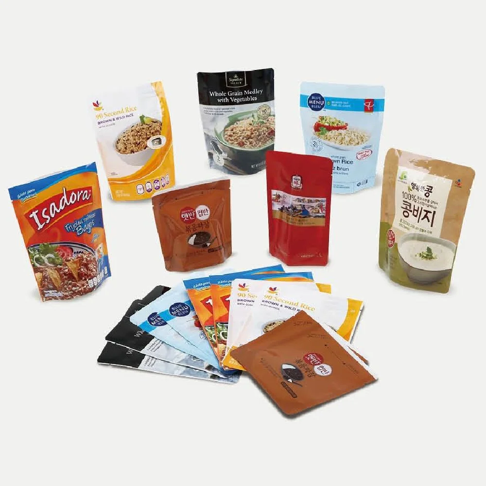 Wholesale Custom Printed High Temper Pet/Al/Pa/Rcpp Food Grade Edible Cooking Prepared Food Packaging Bag Stand Up Retort Pouch