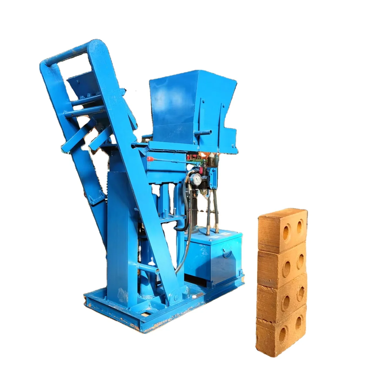 Semi Automatic Small Vacuum Mud Brick Maker Soil Clay Fire Red Brick Making Extruder Machine Price