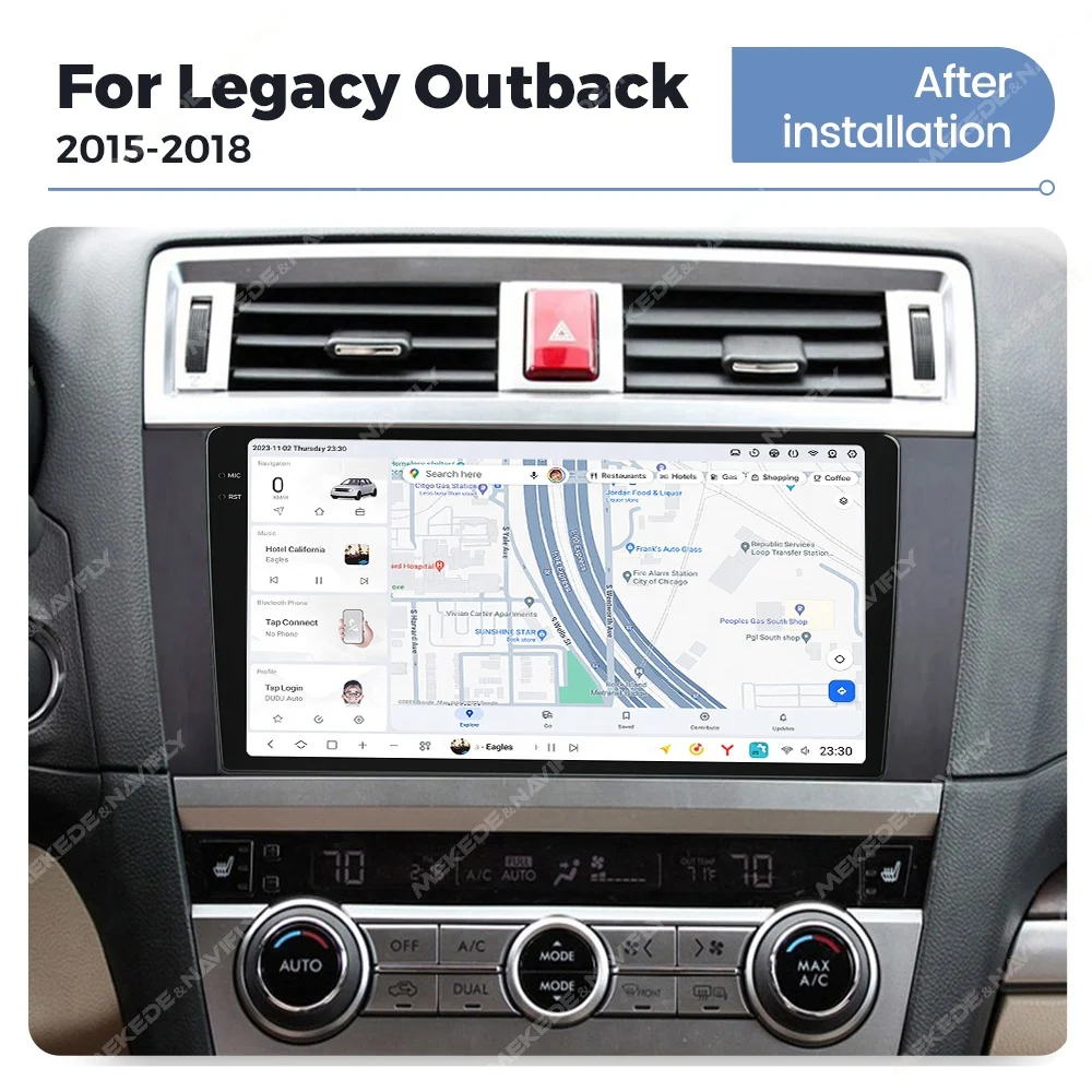 Mekede DUDU7 android автомобильный Радио dvd-плеер 2K QLED auto wifi 4G GPS DSP FM AM Для Subaru Legacy Outback 2015-2018