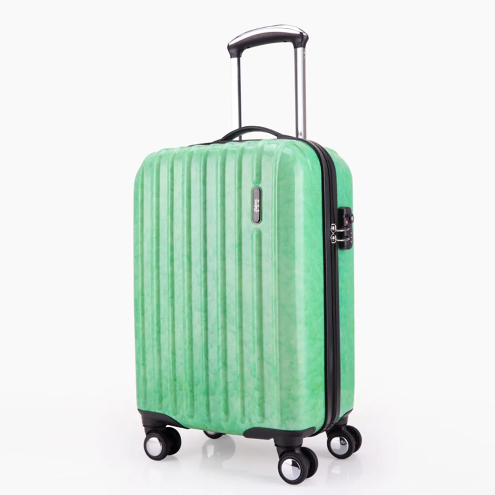 zipper Stone lines PC lock 4 Wheels travel hard shell equipaje para nios business trolley suitcase