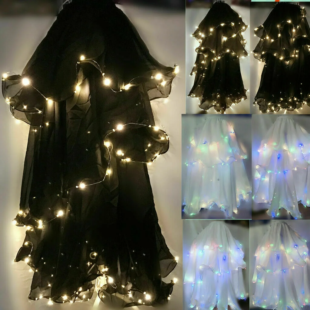 Custom Performance LED Skirt Dance 3 layer LED Dress Light Up Show Festival Costume