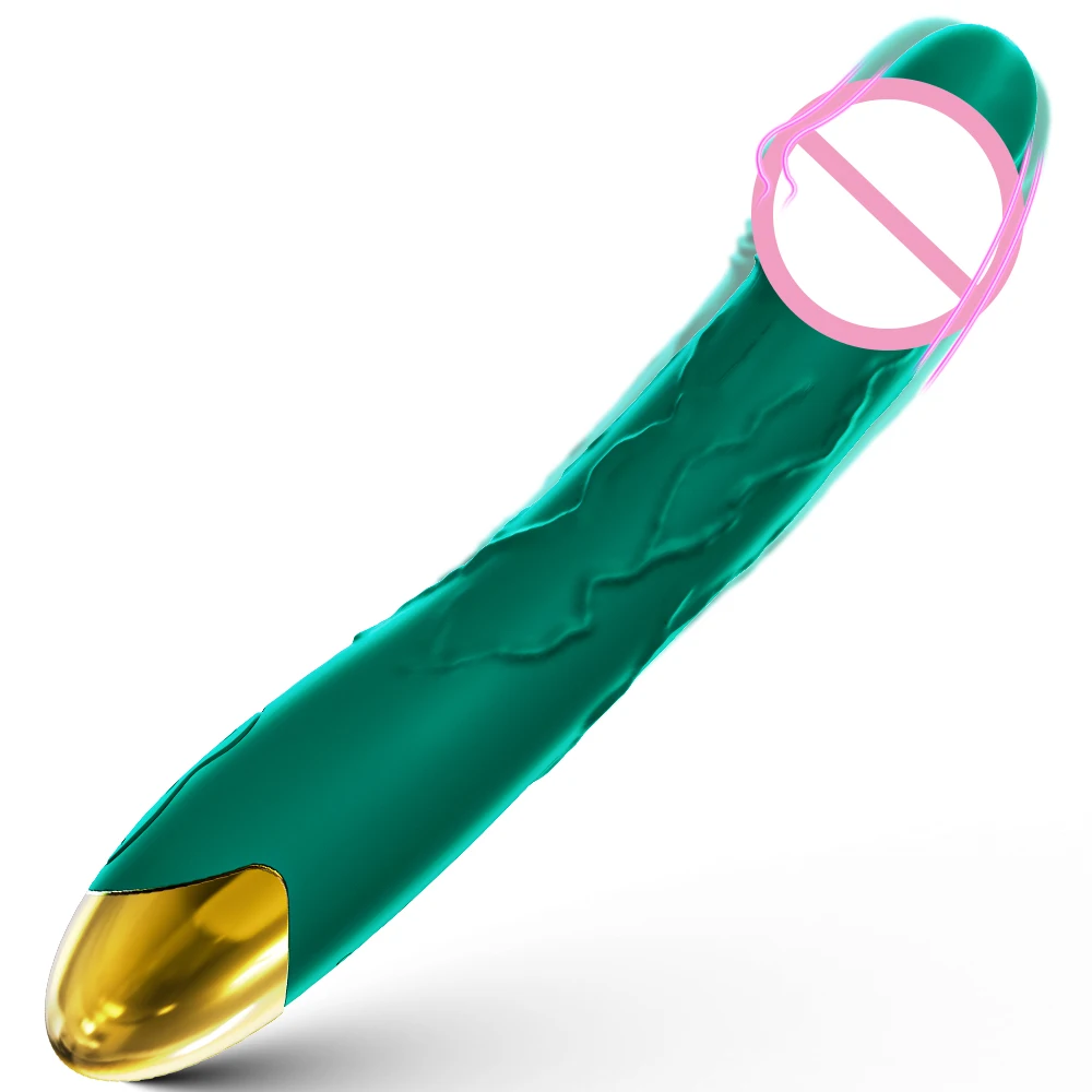 Customizable Color Ribbed Design Sex Product Waterproof Silicone G spot Clitoris Dildo Wand Vibrator