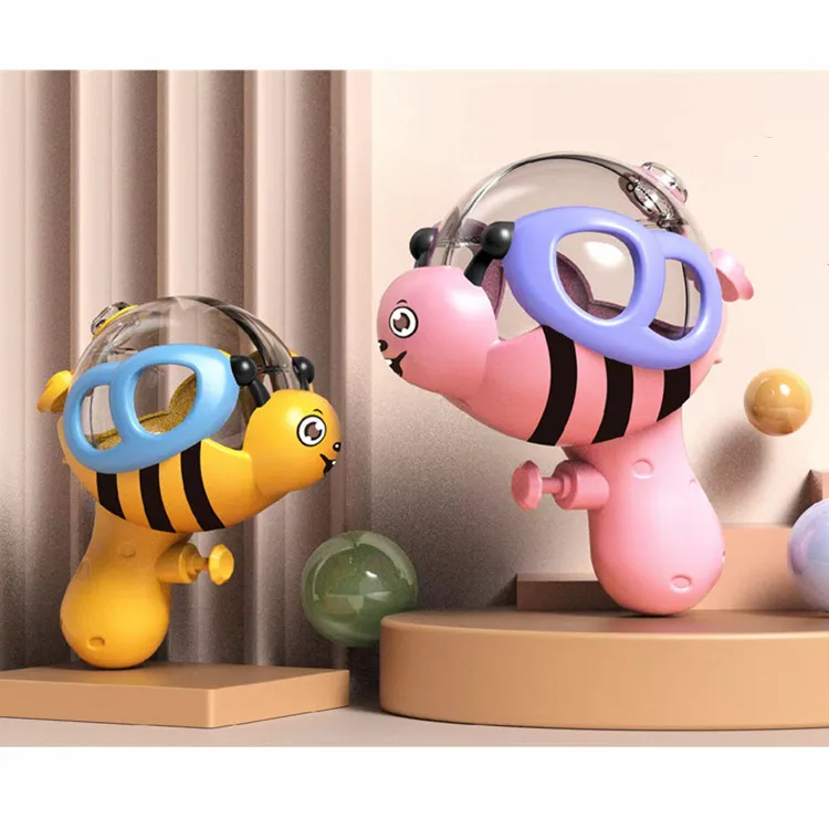 Kids Promotion Small Water Gun Toy Cute crystal ball transparent squirting plastic bee for boy and girl kids cartoon animal