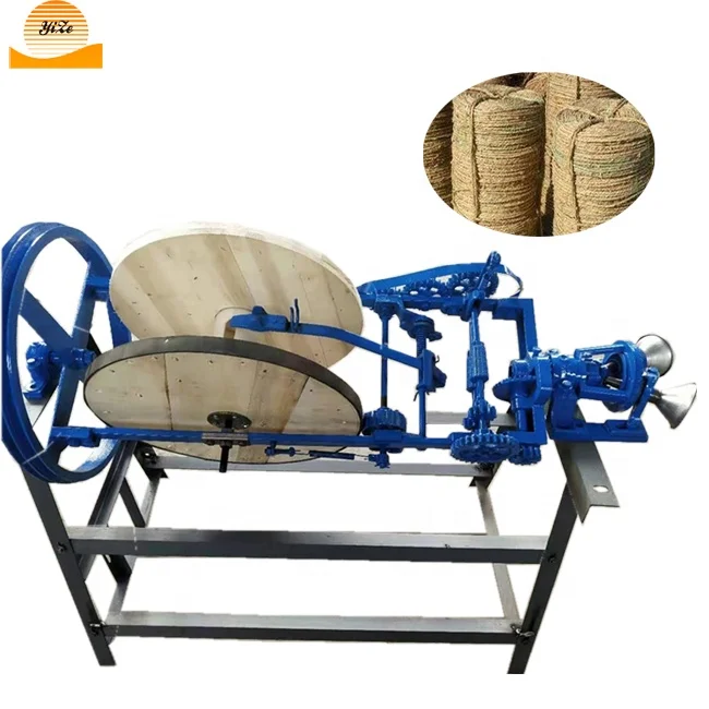 Automatic straw rope knitting making spinning machine grass rope machine