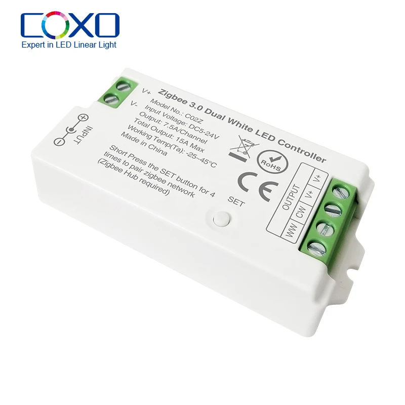 C02Z Tuya Zigbee RF LED CCT Controller