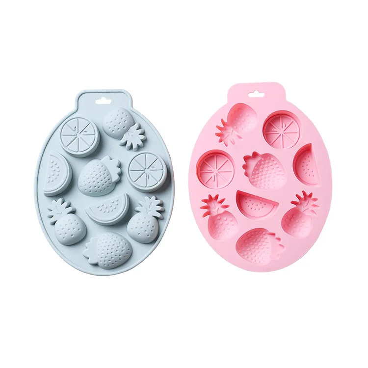 Fancy fruit shape diy baby water resin gummy ice lolly moulds candy chocolate moldes de silicone