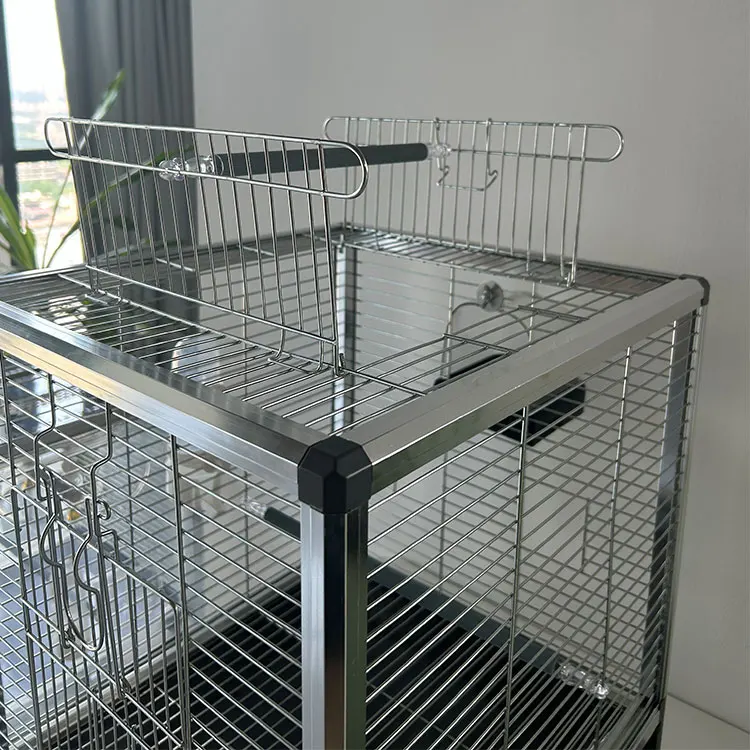 Relaxlines portable outdoor indoor multifunctional big birdcage parrot stainless steels bird cages for sale