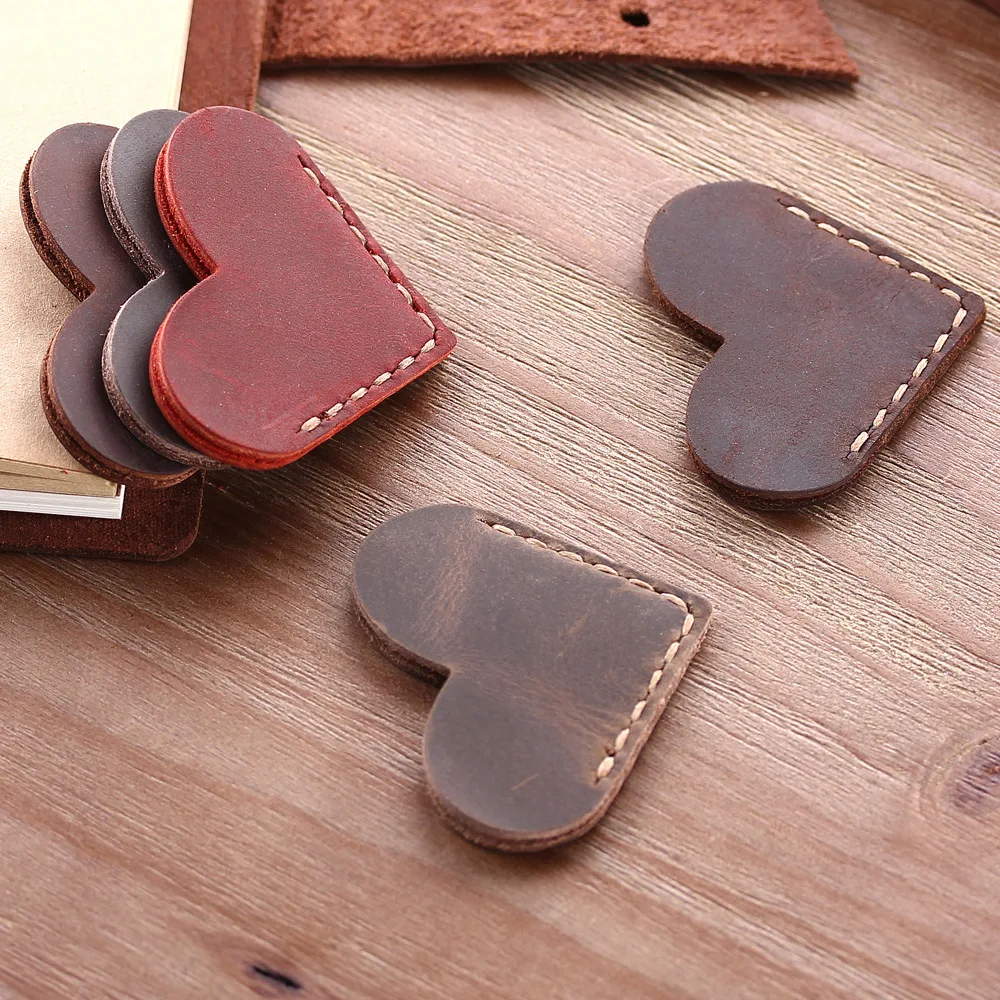  1 Pack Handcrated Vintage Leather Bookmarks For Book Corner Genuine Bookmark