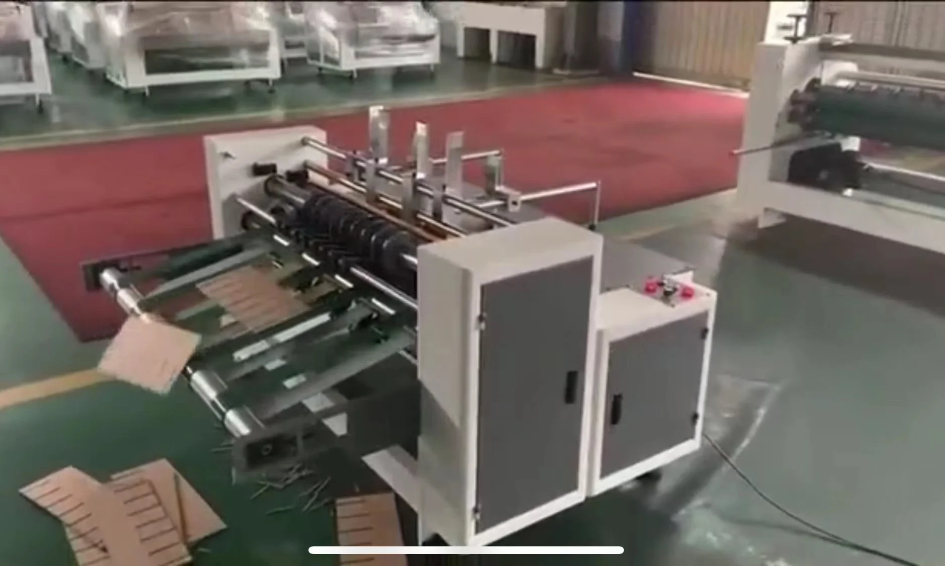 automatic corrugated board assembler partition slotter machine