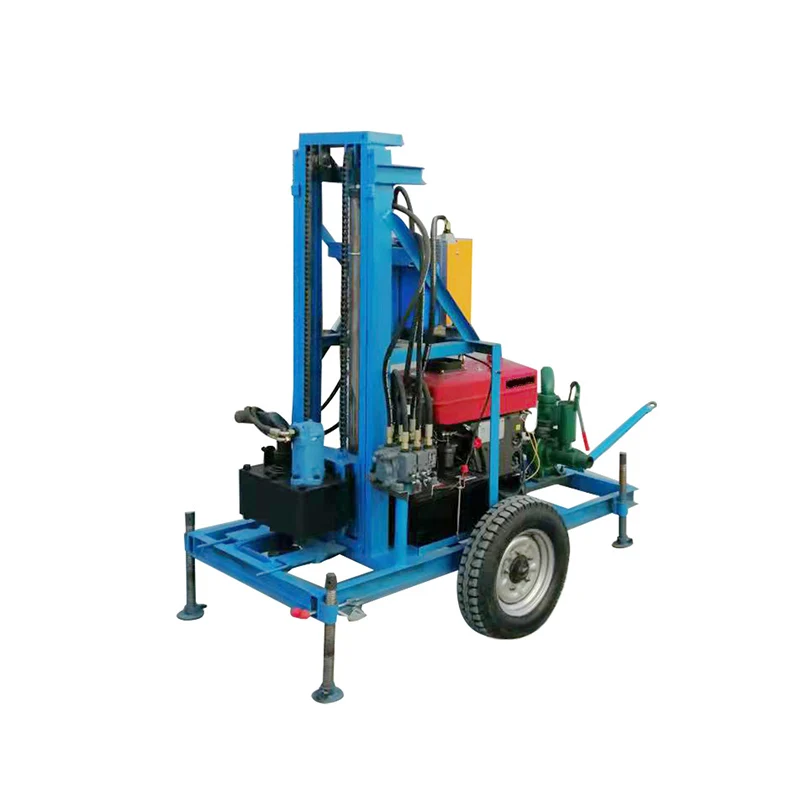 Factory price geotechnical drilling machine small mobile ground water drilling rig