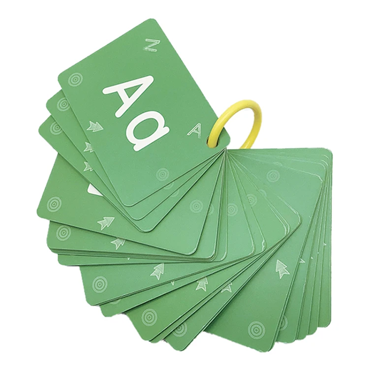 Wholesale English Memory Flash cards Emotional Intelligence Flashcards Custom Printing Learning Paper cards For Kids