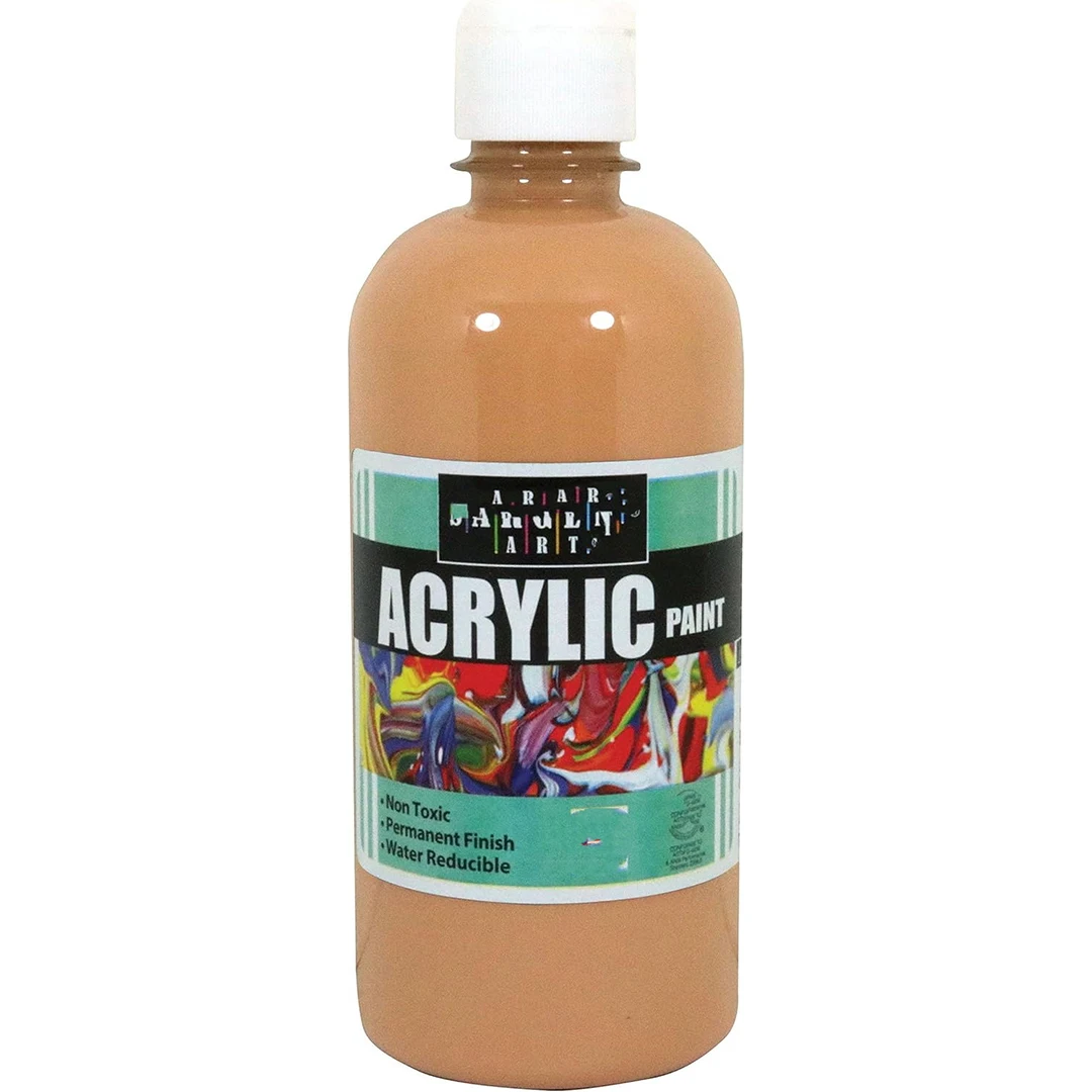 16 Ounce /473ml Peach perfect for Arts and Crafts Projects Decor Art Craft Acrylic Paint