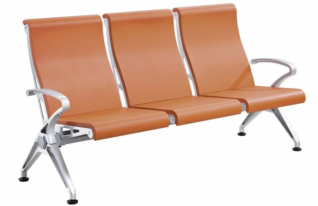 AliGan waiting room bench 3 seater stainless steel Chair for hospital clinic salon office airport barbershop hotel reception