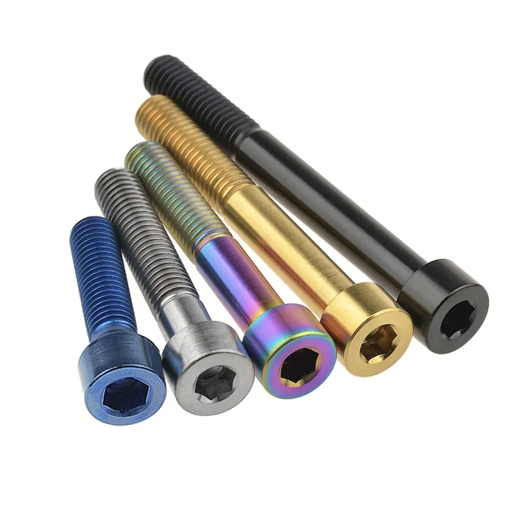 Titanium Ti Bolts M5 x 10  20 25 30 35mm Bicycle Allen Hex Socket Head Screw