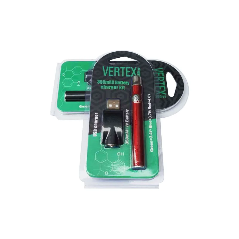 
Hot Vertex Preheating Vape Pen Battery 350mAh Preheat Variable Voltage 510 Thread For E Cigarettes Vapes Cartridges Batteries 