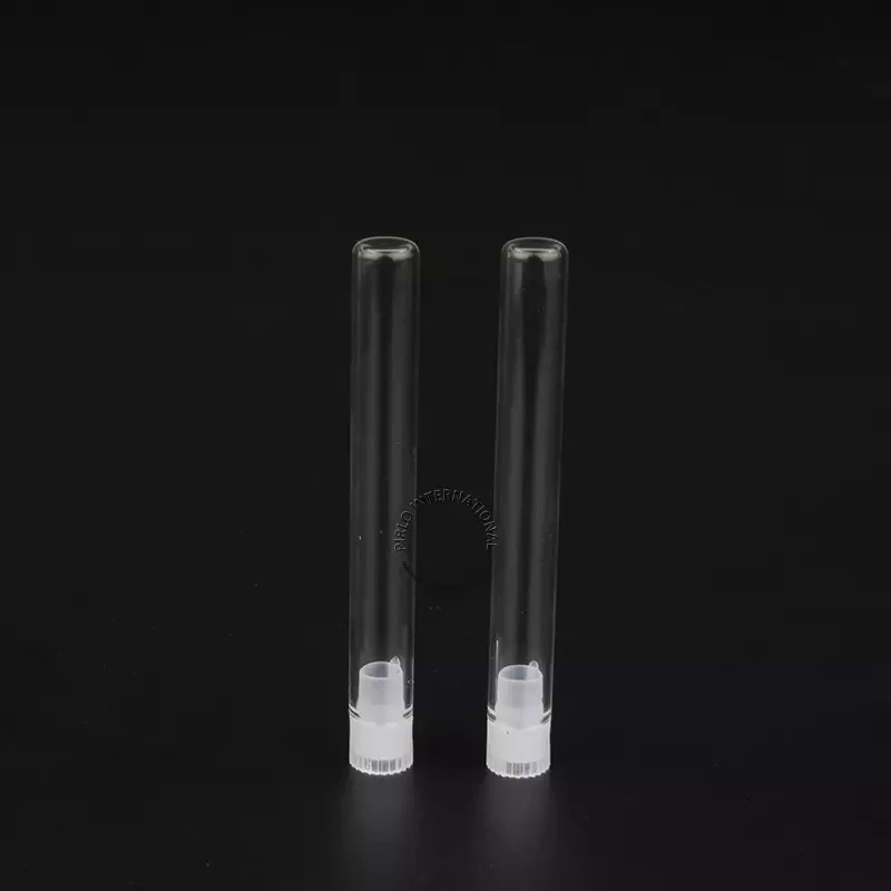 Wholesale Empty 3ml Small Glass Bottle Mini Sample Vial with Plastic cap 3cc essential oil bottles customized logo