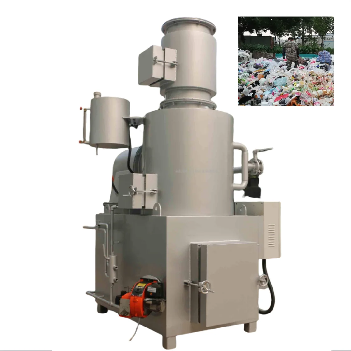 Лучшая цена, мусоросжигательный завод для твердых отходов, садовый мусоросжигательный завод