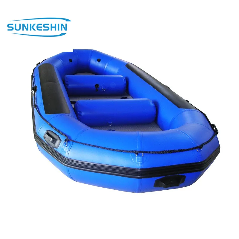 3.8m 6 person PVC Hull Material CE inflatable River Raft Fishing Boat
