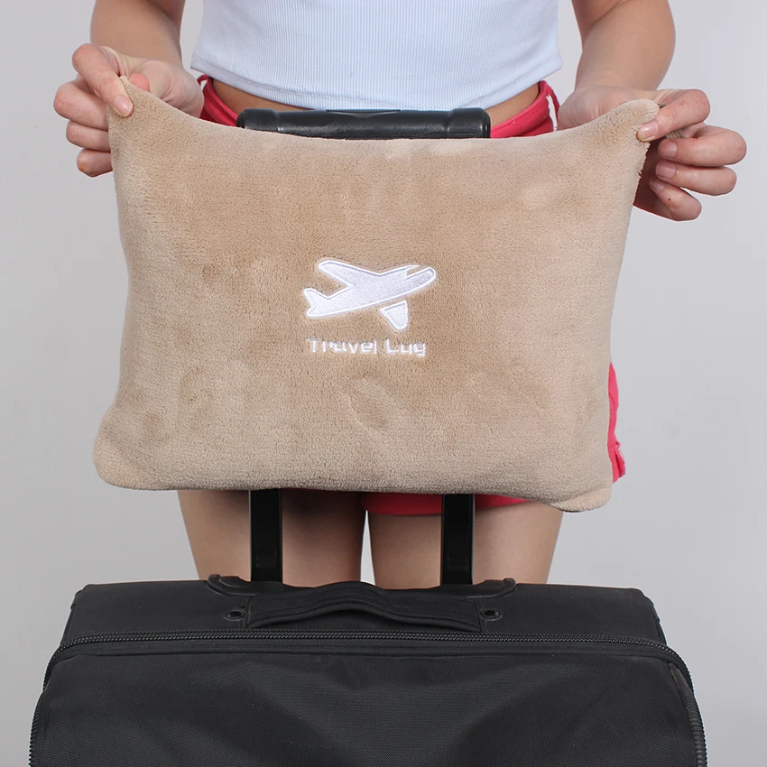 Индивидуальный логотип, оптовая продажа, дешевая подушка 2 в 1, одно дорожное одеяло с застежкой-молнией для путешествий