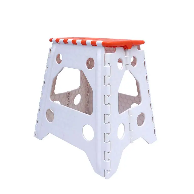 Наружный мини пластиковый складной стул экологичный складной ступенчатый стул белый