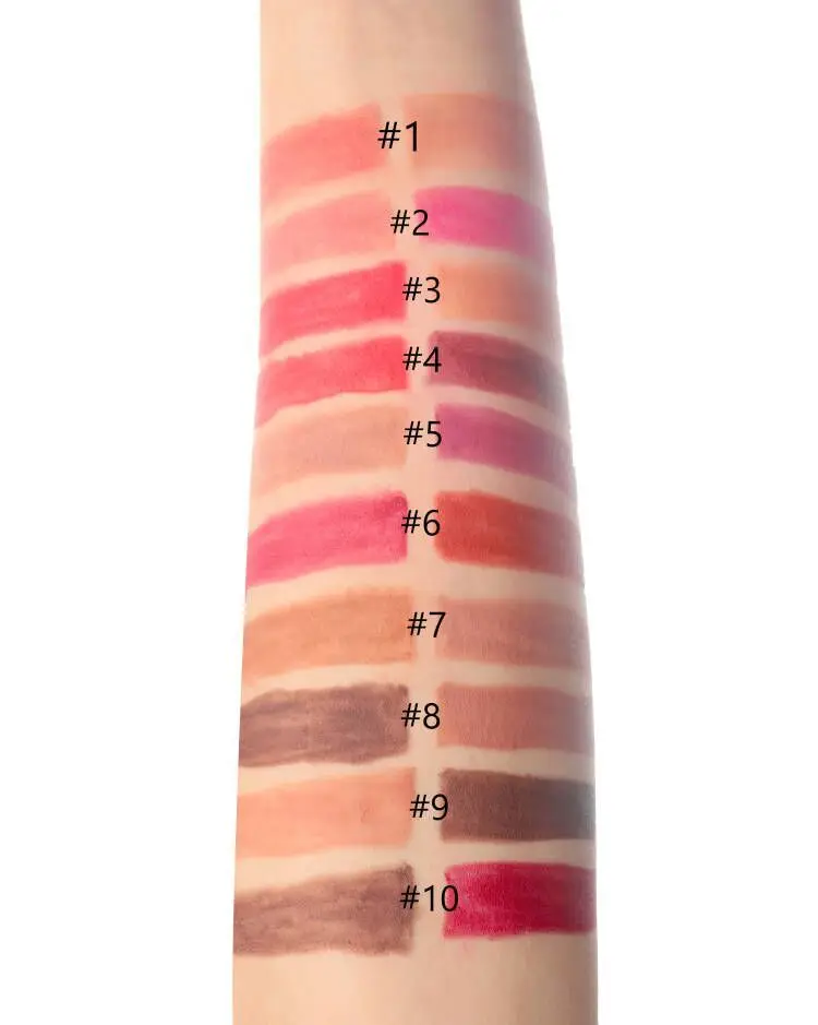 Wholesale 10 Colors Private Label multi-use 2 IN 1 Double End Lip Liner Lipstick Waterproof Eyeliner And Eyebrow Pencil