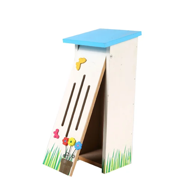 Simple Design Wooden Insect House Creative Outdoor Colorful Insect Nest Butterfly House