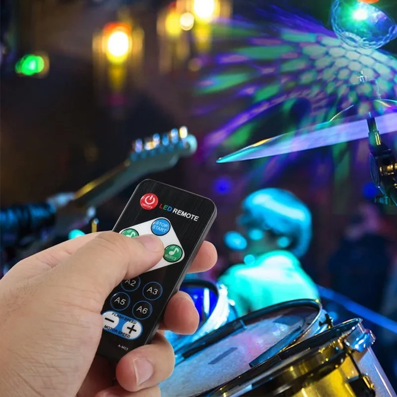 Hot Sells Mini Rgb Led Lamps 7 Modes Discolight Led Dj Disco Ball Stage Party Light Led Stage Light