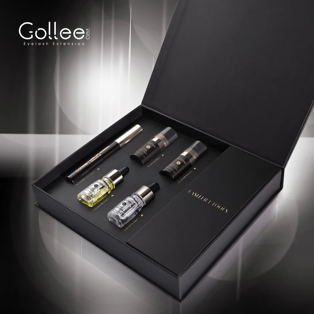 Gollee private label lash brow lamenaton strumenti per lift lash werkzeug brush liquid tint kit lash lifting master adhesive