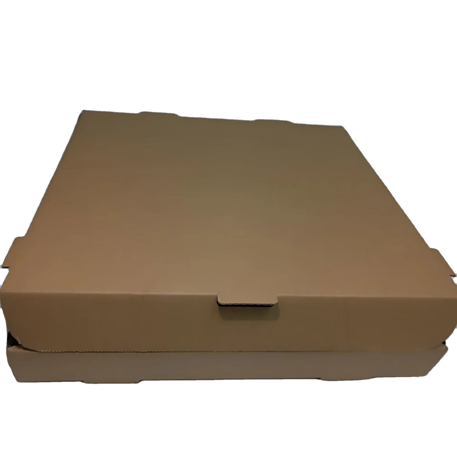 SP2769 Simple Kraft Corrugated Board Pizza Box Customizable with Personalized Logo Krafe paper brown pizza box