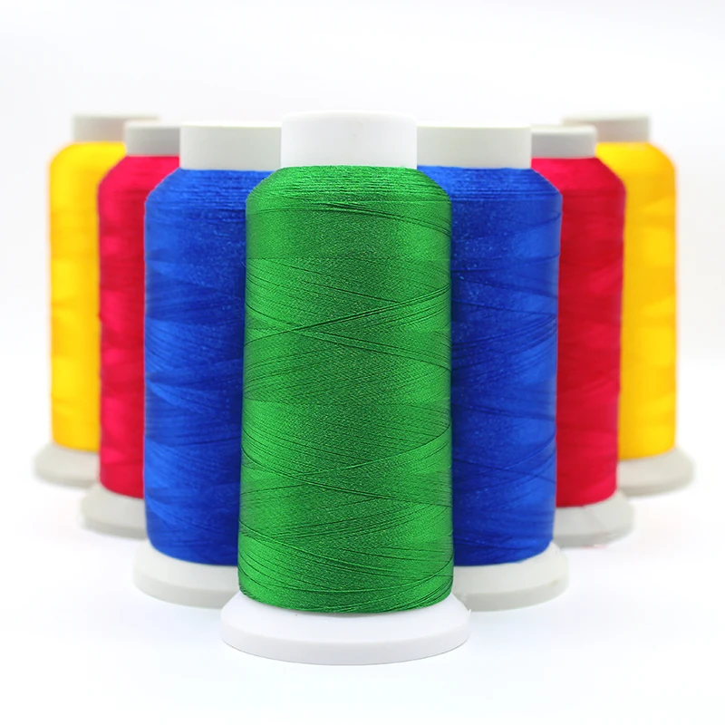 High Tenacity Quality Sewing Threads All Tailoring Purpose 100% Polyester Waxed  3Ply 0.8 Mm Fournitures Thread 3000 Yards