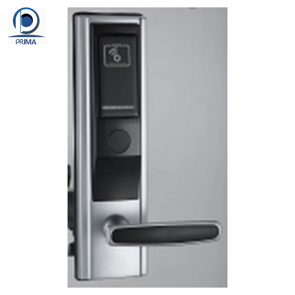Prima Hotel smart rfid card hotel door lock system Card electronic digital hotel door handle lock