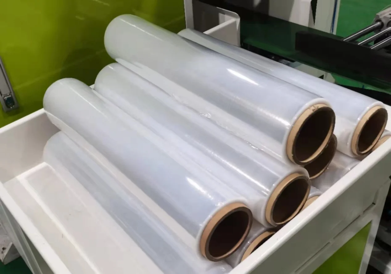 PE stretch Film Four shaft Automatic High-speed Rewinder High-efficiency Plc Touch Screen Control lldpe film Rewinding machine