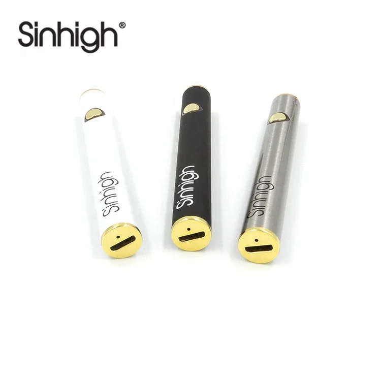 
320mah Portable Battery Cbd Cartridge Vape Pen Battery With Bottom Charging Port 