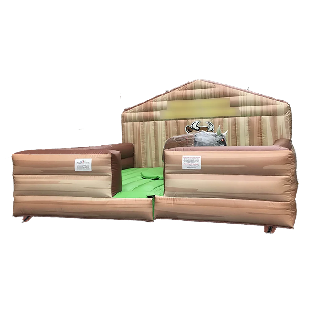 Wholesale Commercial sport game Amusement Park Equipment Attractions Inflatable Mechanical Bull Mattress For Children