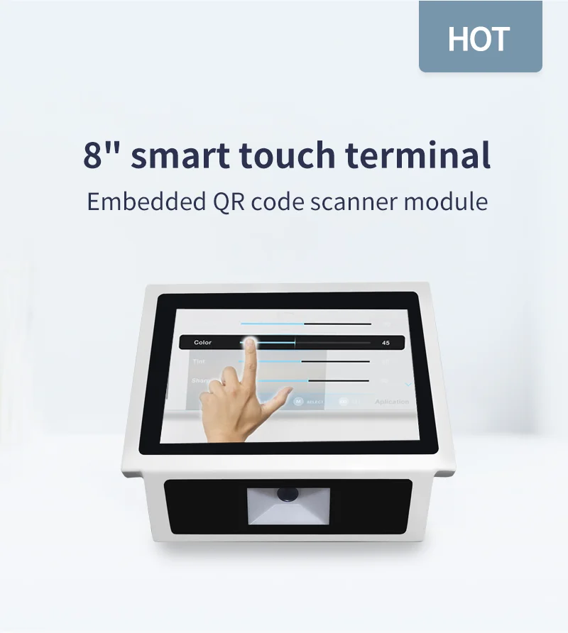Winson 8 inch Touch Screen Monitor All-In-One POS System Windows Cash Register Terminal