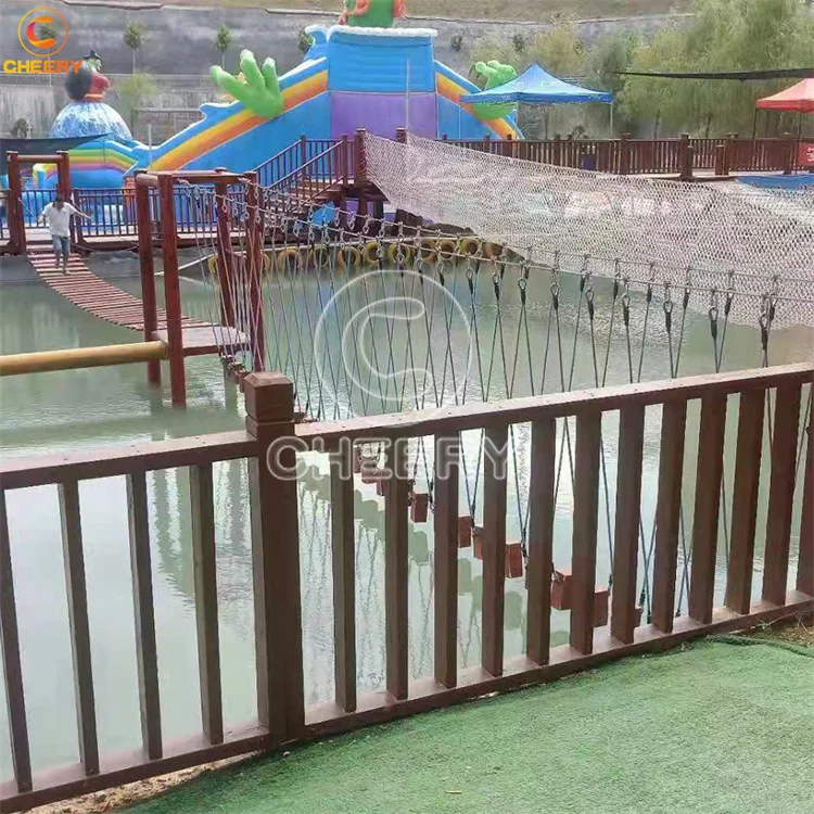 Water development Rope Course Water Obstacle Course For Sale Kids Attractions Amusement Park