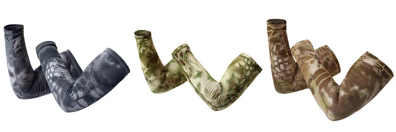 Green python Outdoor Tactical Sleevelet Camo Sunscreen Sport Arm Sleeve