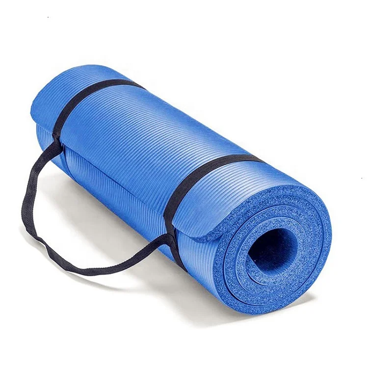 Custom cheap non slip women home gym 10mm nbr yoga mat