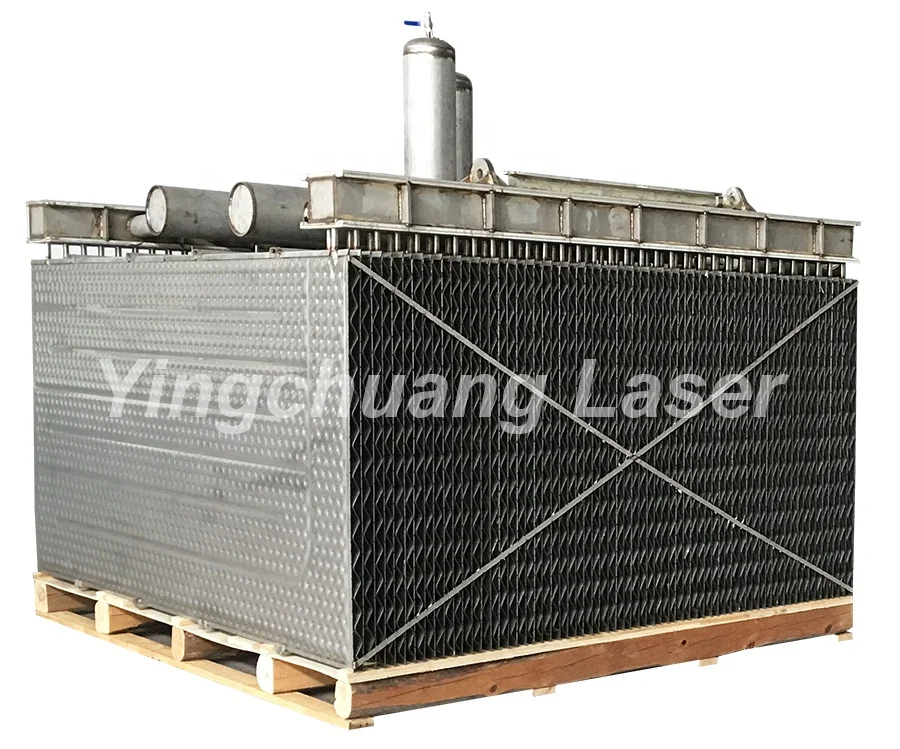 waste heat recovery pillow plate heat exchanger