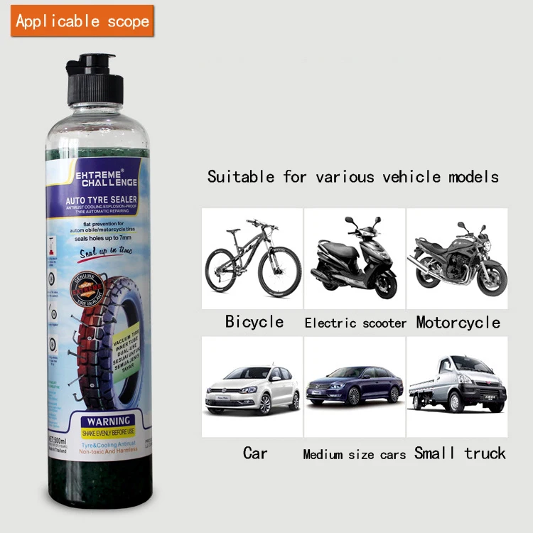 500ml Antifreeze self-replenishing solution Inner tube sealant Puncture repair of liquid tire Sealant tire repair fluid