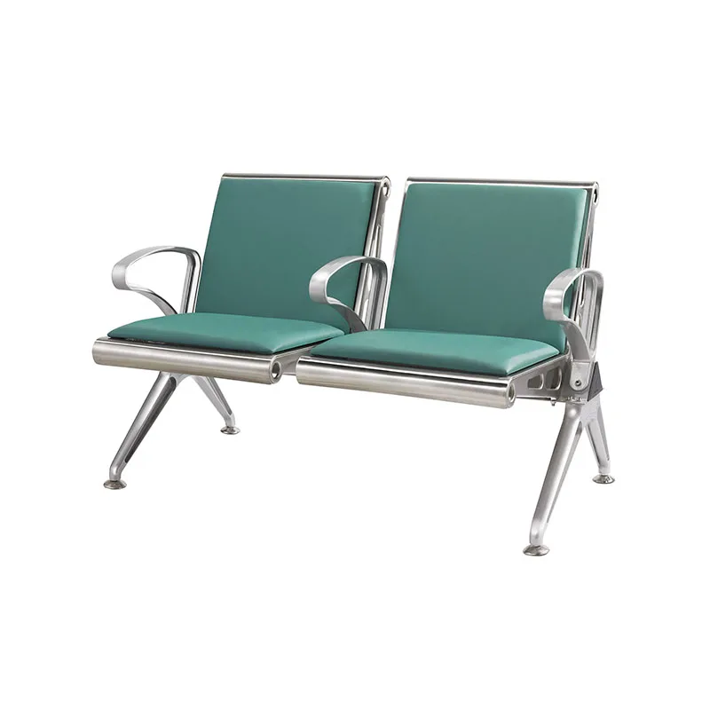 High Quality Waiting Chair Supplier Airport Seating Public Pu Foam Chinese Waiting Bench For Hospital Metal