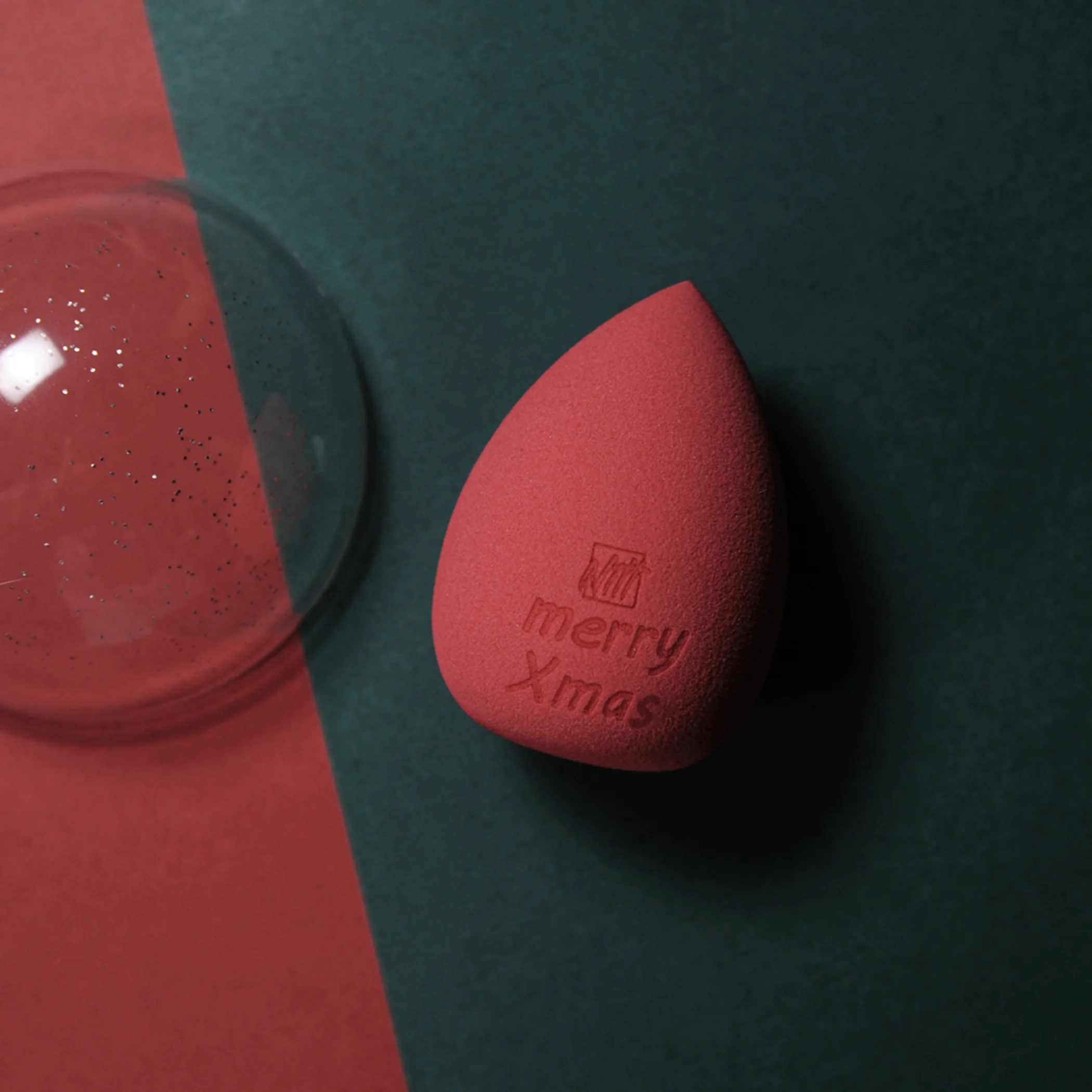  Latex Free Christmas Gift Real Makeup Sponge Set Techniques Beauty Blending Blender Blende wiht Box and