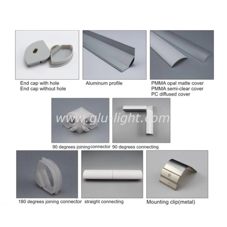 
Aluminium Corner LED Profile 45 Degree Linear Corner Alu Led Profile For Led Strip 