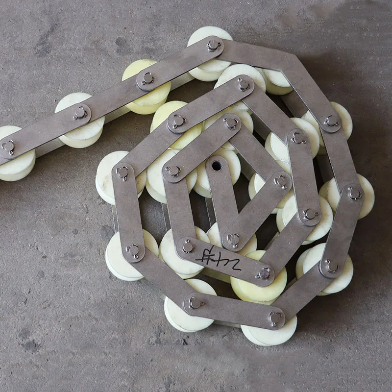 Large Pitch Industrial Transmission Wheel Nylon Roller Hollow Large Spherical Stainless Steel Chain