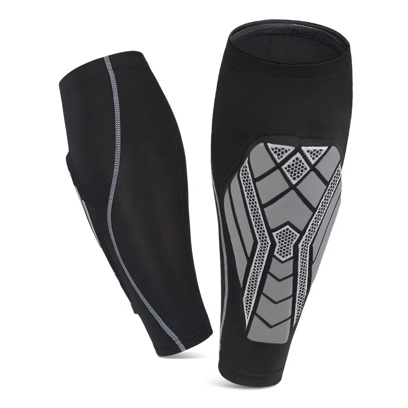 Custom Adult Soccer Shin Guard Compression Football Calf Shin Straps Sleeve Protector Pads for Protection