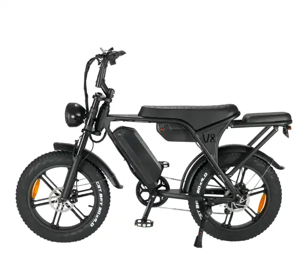 Original Electric Fatbikes 750w Available In Eu Usa 20inches Electric Fat Bike For Adults V8 Fattire Ebike 7 Speed