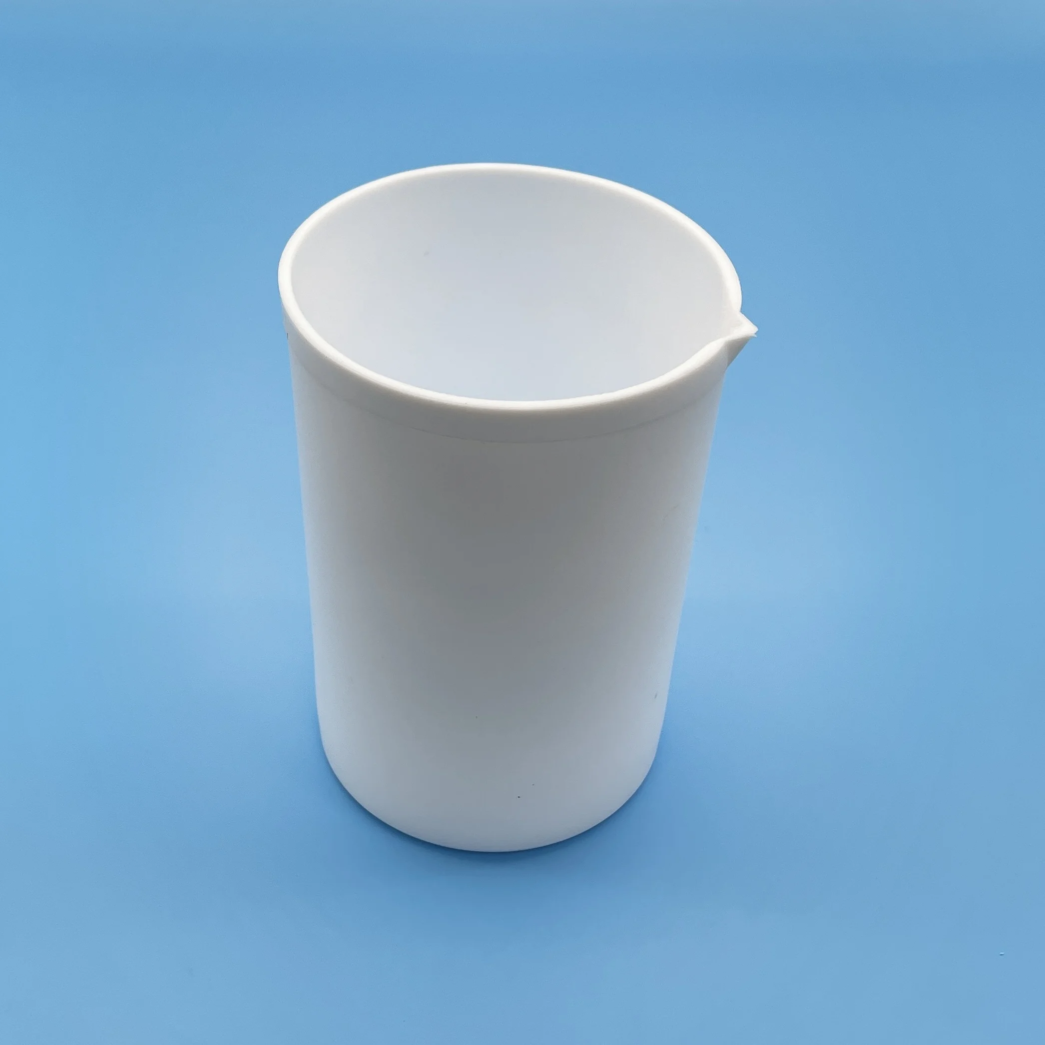 PTFE laboratory  beaker manufacturer Different Sizes 250 ml 400 ml 1000 ml with Lid  white color Lab