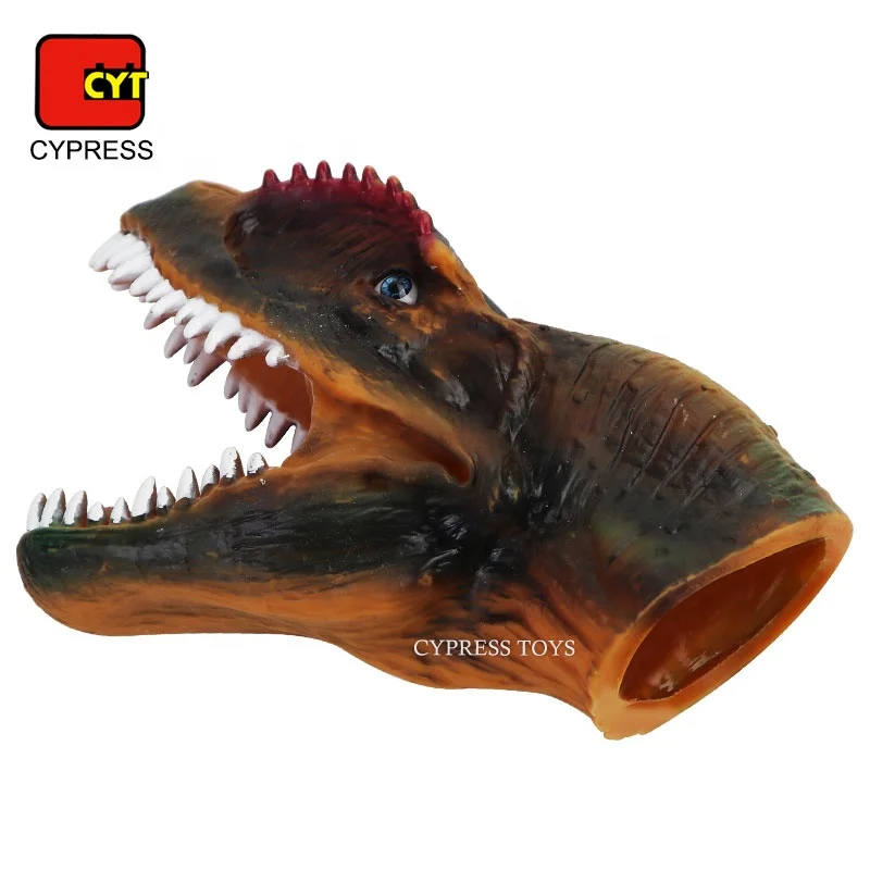 Dinosaurios De Juguetes Customize Animal Dinosaur Rubber Hand Puppet Theater for