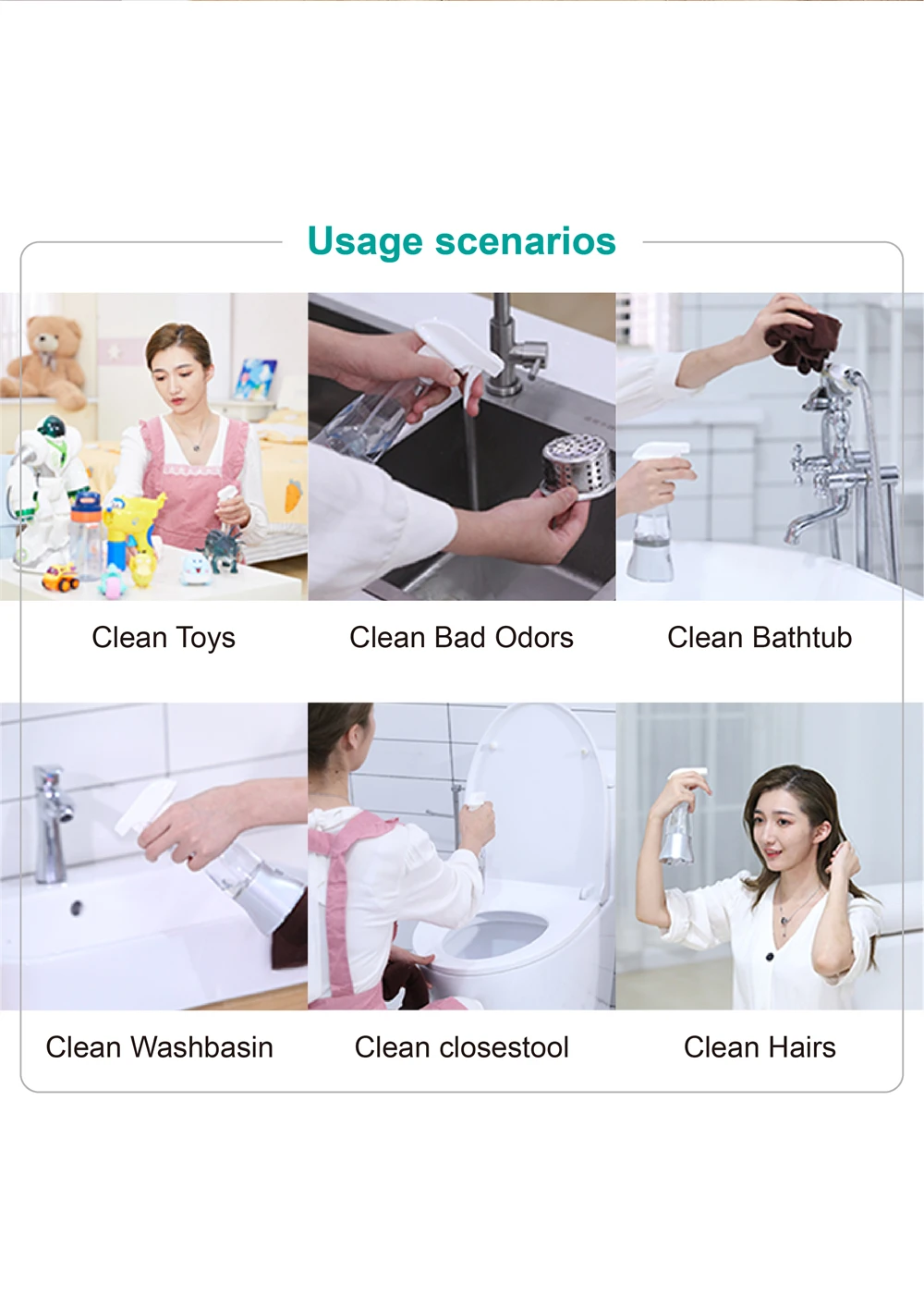 Adequate Stocks Clean Toys Clean Bathtub Multipurpose Mini Ozone Water Spray Bottle Cleaner Ozone Sprayer